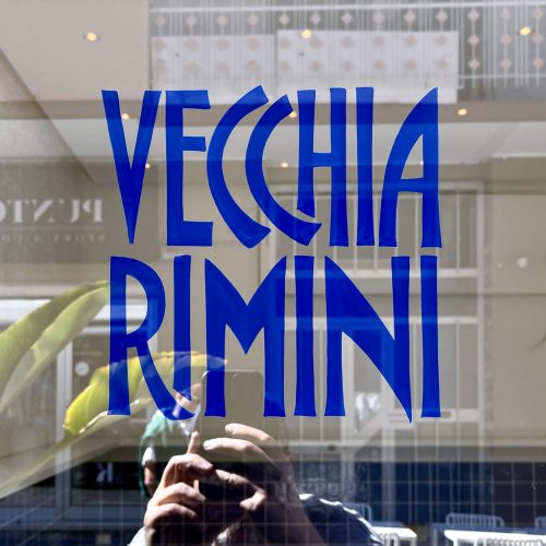 Vecchia Rimini - Roseto degli Abruzzi - Vetrina dipinta a mano
