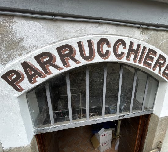 Insegna Storica Parrucchiere dipinta a mano - recupero restauro