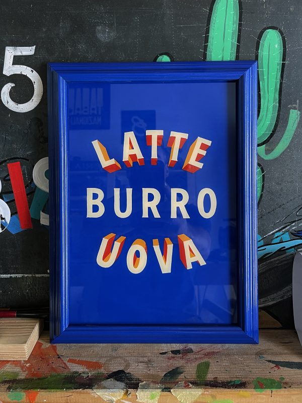 Latte Burro Uova - Insegna Stile Vintage Latte Burro Uova - Insegna Stile Vintage