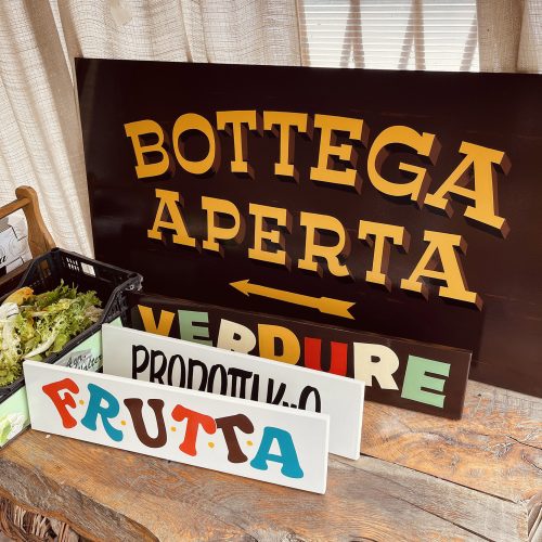 Frutta Verdura - Insegne agriturismo bottega - vendita di prodotti tipici