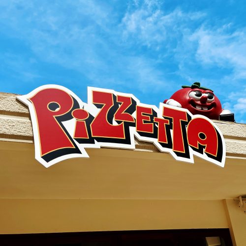 Insegna Sagomata dipinta a mano - Pizzetta Pineto